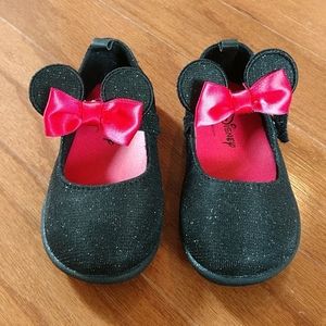 Disney Parks Princess Ballet Shoes Sz 11//12 Eur 29 UK 10.5 Rainbow Glitter Bow